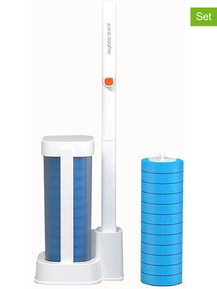 Joybos 4tlg. Toilettenbürste-Set in Weiß/ Blau - onesize