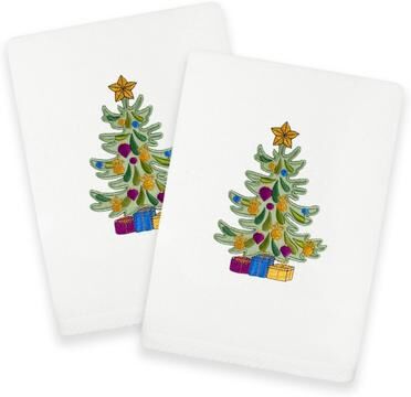Authentic Hotel and Spa Christmas Presents 2PC Hand Towel Set