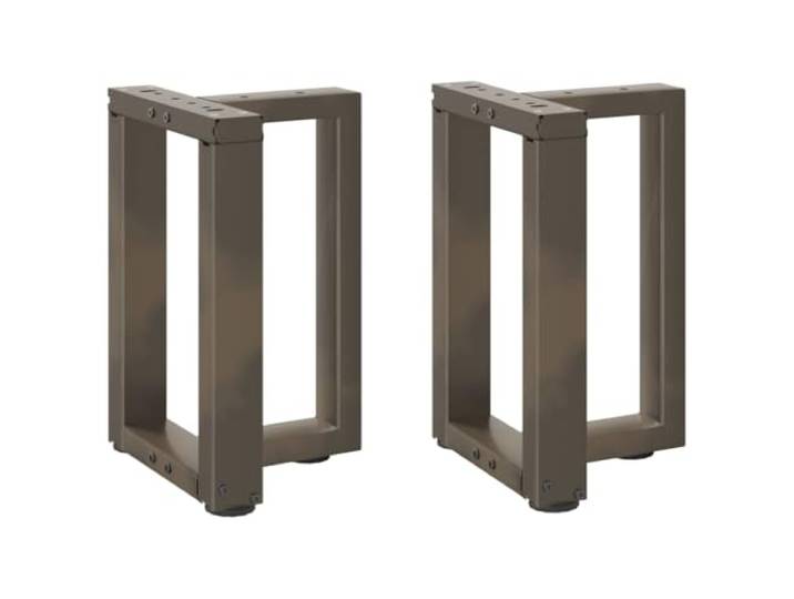 hliofuir Couchtischbeine T-Form 2 STK. Stahl 28x25x42cm Stabile T-Profil Tischkufen aus pulverbeschichtetem Metall für individuelle Couchtische und Bänke im Wohnzimmer.