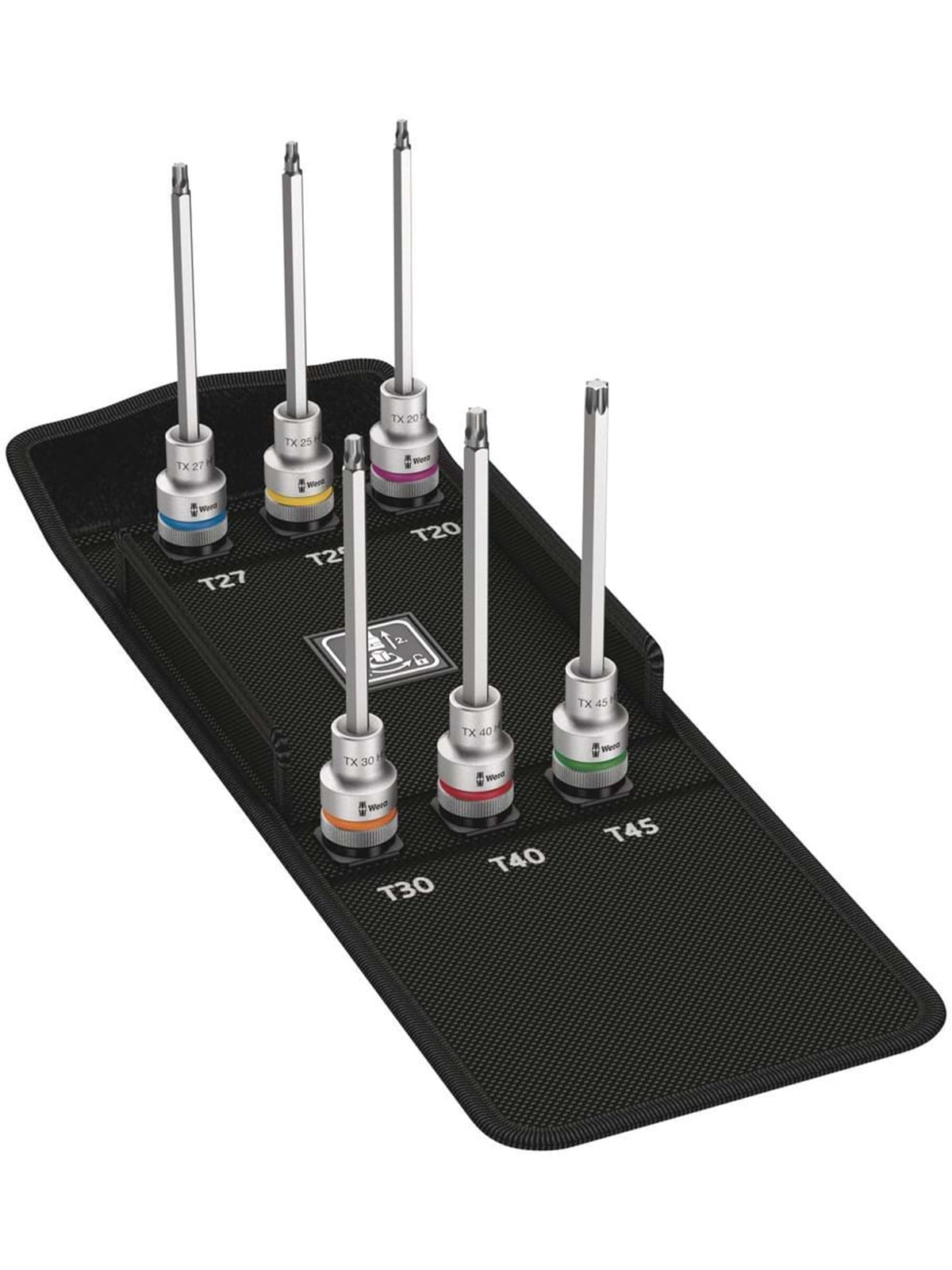 Wera 8767 C TORX HF 2 Zyklop Bitnuss-Satz TORX, mit Haltefunktion, 6-teilig