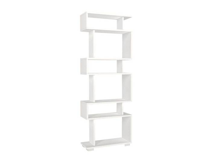 Bibliothèque Étagère blanche L 60 cm rangements multiples style scandinave