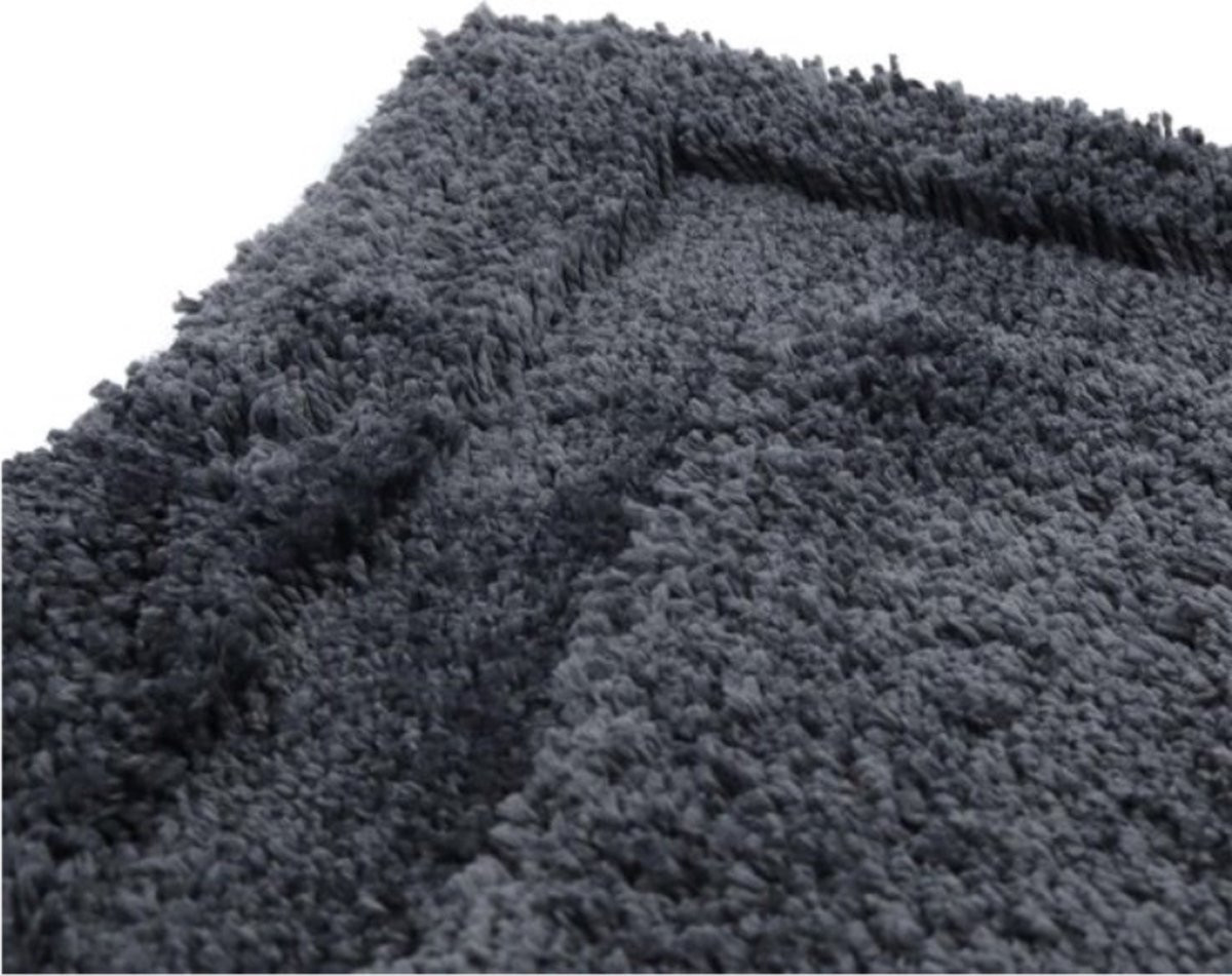 Heble Badmat Luxe Antraciet voor Douche en WC - 50 x 80 cm