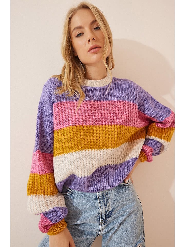 Happiness Istanbul Pullover in Bunt - onesize