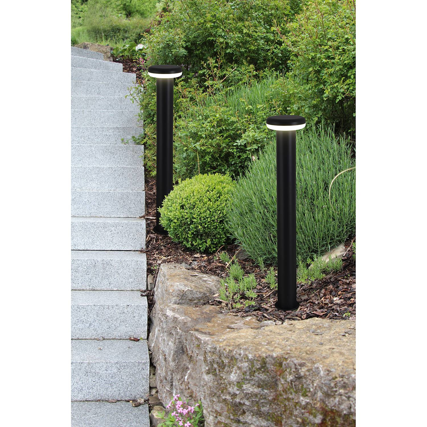 home24 Pilz LED-padverlichting wit, Ø 15 cm