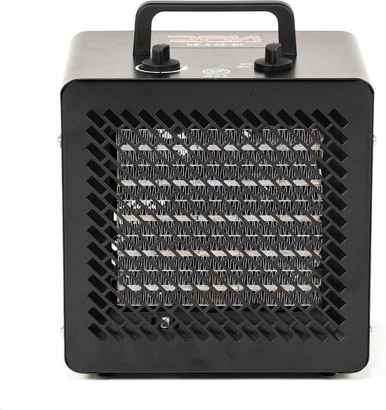 NAC New American Concept Elektrische Ventilator met Keramische Kachel, 3000 Watt, Zwart