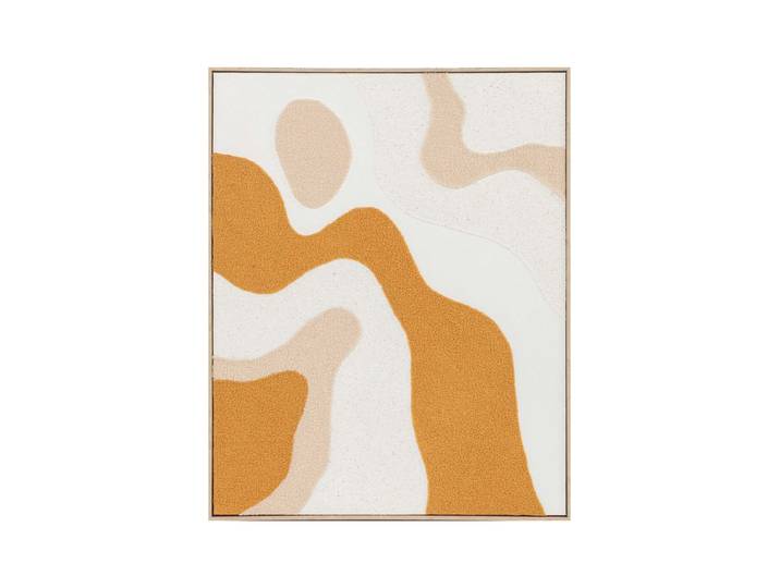 Handgemaltes, gerahmtes Bild „Golden Milk“ 100 x 80 cm Multicolor Crea Collection