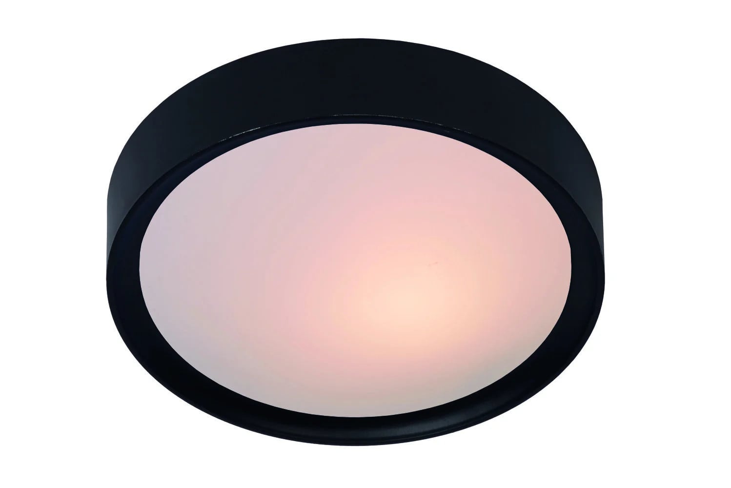 Lucide Plafonnière Zwart Modern Rond Ø 33 cm E27