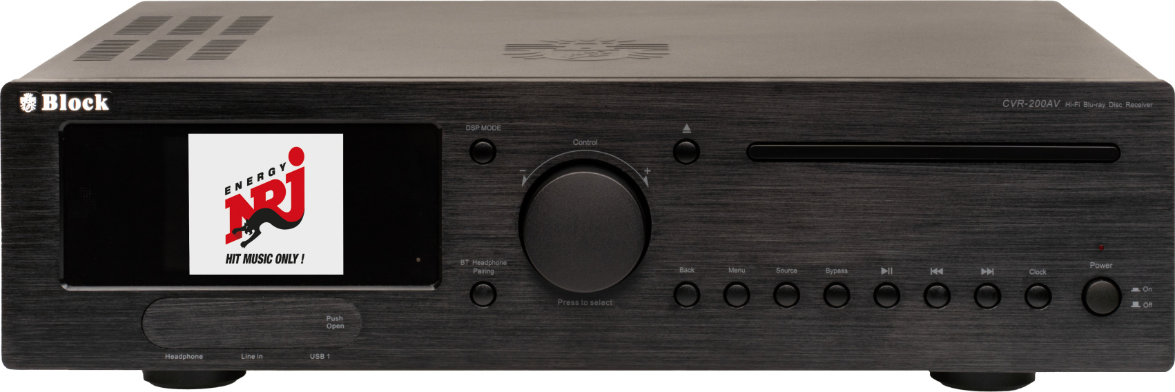 BLOCK CVR-200 AV, 88 dB, 0,0007%, 700 W, 10 - 26000 Hz, AAC, APE, CUE, OGG, 6,3 mm