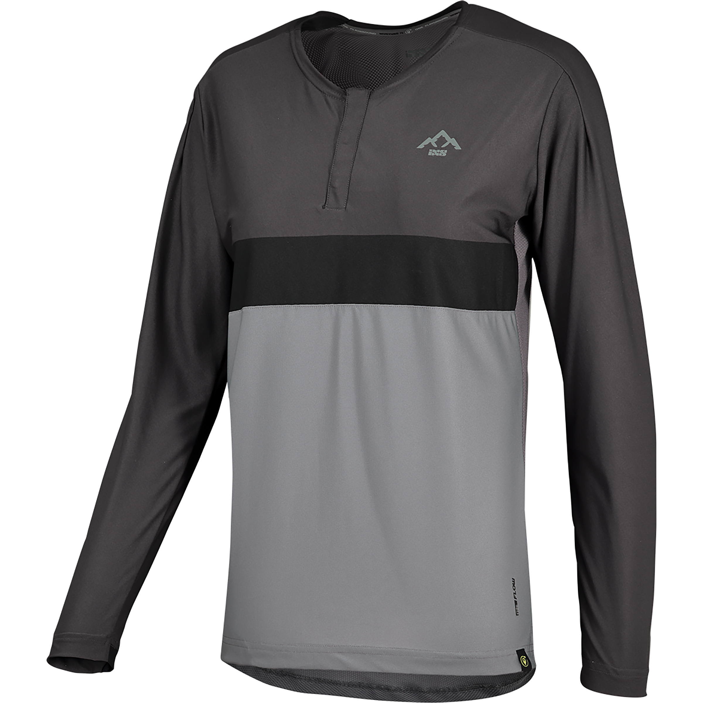 IXS Flow XTG Henley Trikot Damen Radtrikots grau Größe XL Mountainbike | Gravel Elastisch