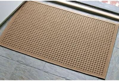 Bungalow Dba Matterly Squares Doormat 35 x 23, 35 x 23, Khaki