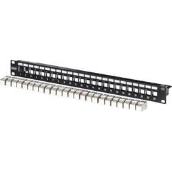 Digitus DIGITUS - Modulares Patch Panel geschirmt mit 24x DN-93615 Patch-Panel 483 mm (19) CAT 6a Schwarz Bestückt DN-91411-24