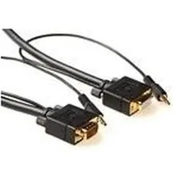 MicroConnect SVGA HD15 5m M-F. 3.5MM (5 m), Videokabel, Schwarz