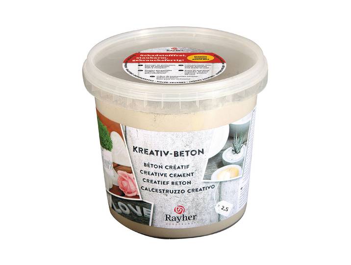Rayher Kreativ-Beton Grau 2.5 kg