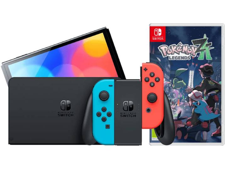 Nintendo Switch OLED Blauw/Rood + Pokémon Legends: Z-A