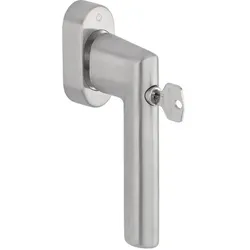 Hoppe, Fenstergriff, Fenstergriff Amsterdam E0400S/UD9056 Edelstahl 32-42 mm F69/matt
