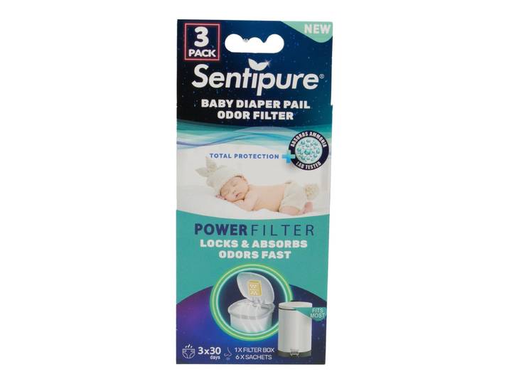 Sentipure Geurfilter voor Luieremmers – 90 Dagen Geurbescherming 3 pack