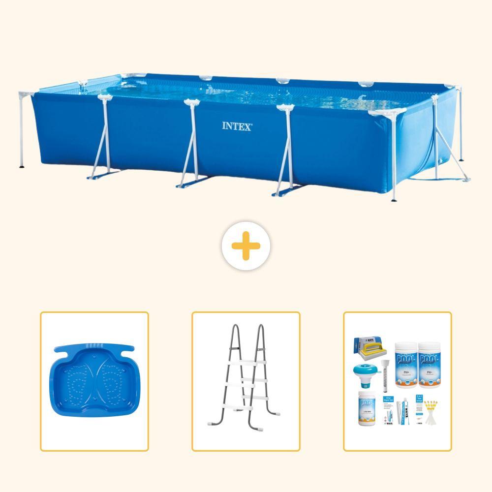 Rechteckiger Frame Pool - 450x220x84 cm - 4-teilig S22363