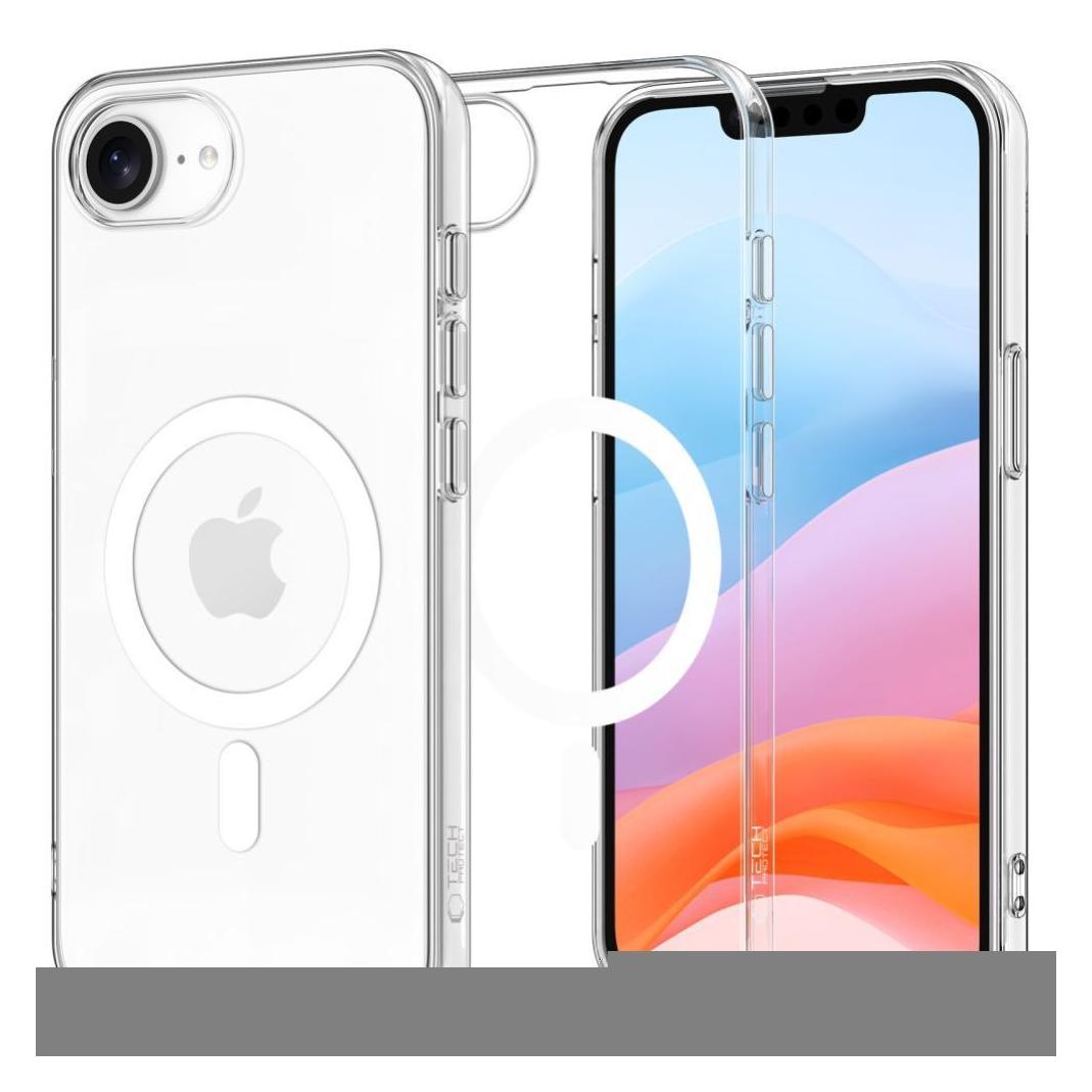 Tech-Protect FlexAir MagSafe iPhone 16e Case - Clear (Apple iPhone 16e, Apple iPhone 17e) (27246-0)