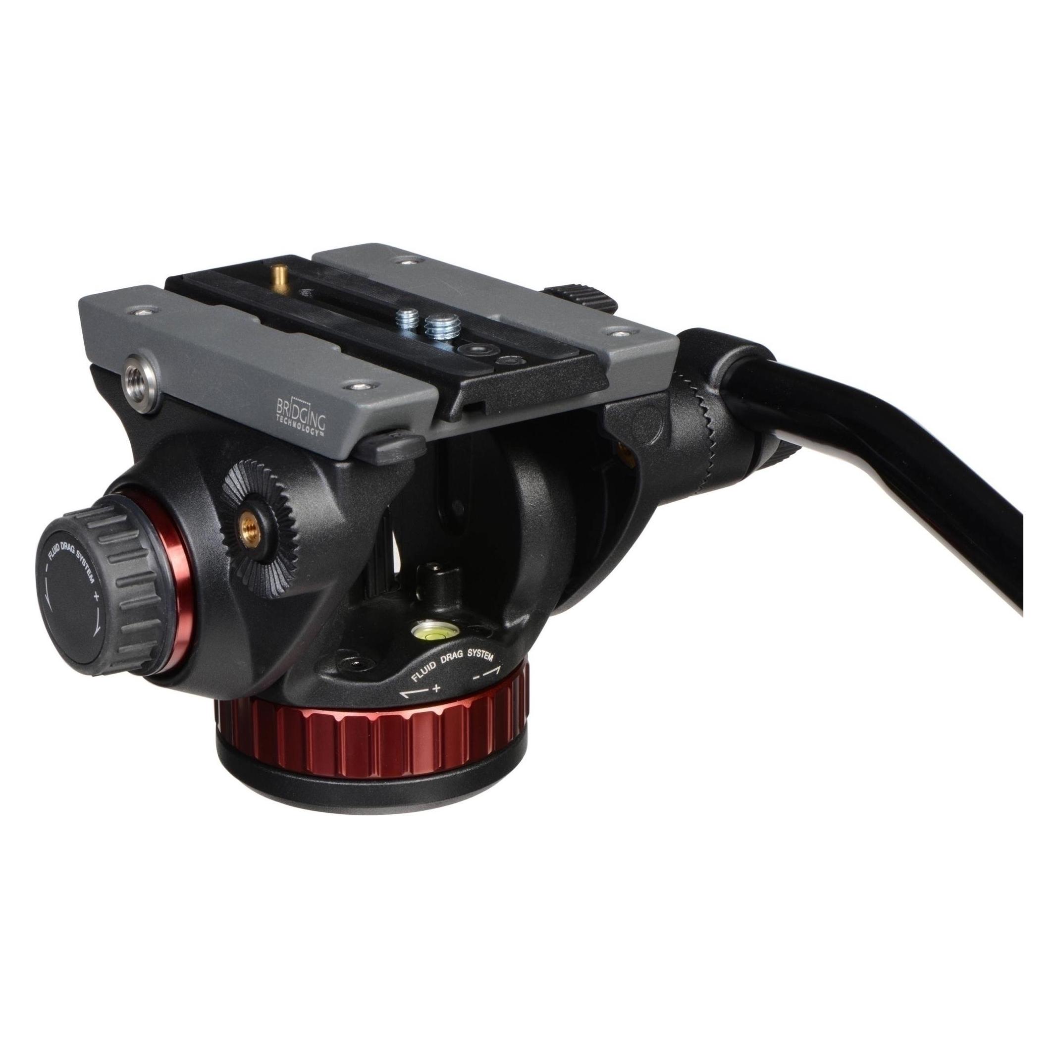Manfrotto MVH502AH, Fluid Video-Neigekopf (Videokopf) (MN MVH502AH)