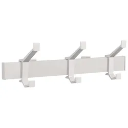 Hermeta Wandgarderobe Alu.F1 ma silber 3 Hut-/Mantelhaken L.410mm