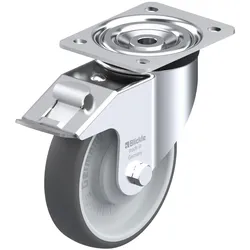 Blickle, Möbelrollen, 847021 L-PATH 160KA-FI Lenkrolle mit Feststeller Rad-Durchmesser 160 mm