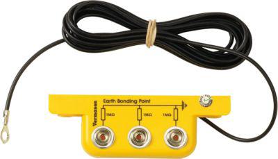 Treston QuatreX ESD-Erdungsanschlussbox, 3 Drucktaster, 3 Anschlüsse, 1 Megaohm