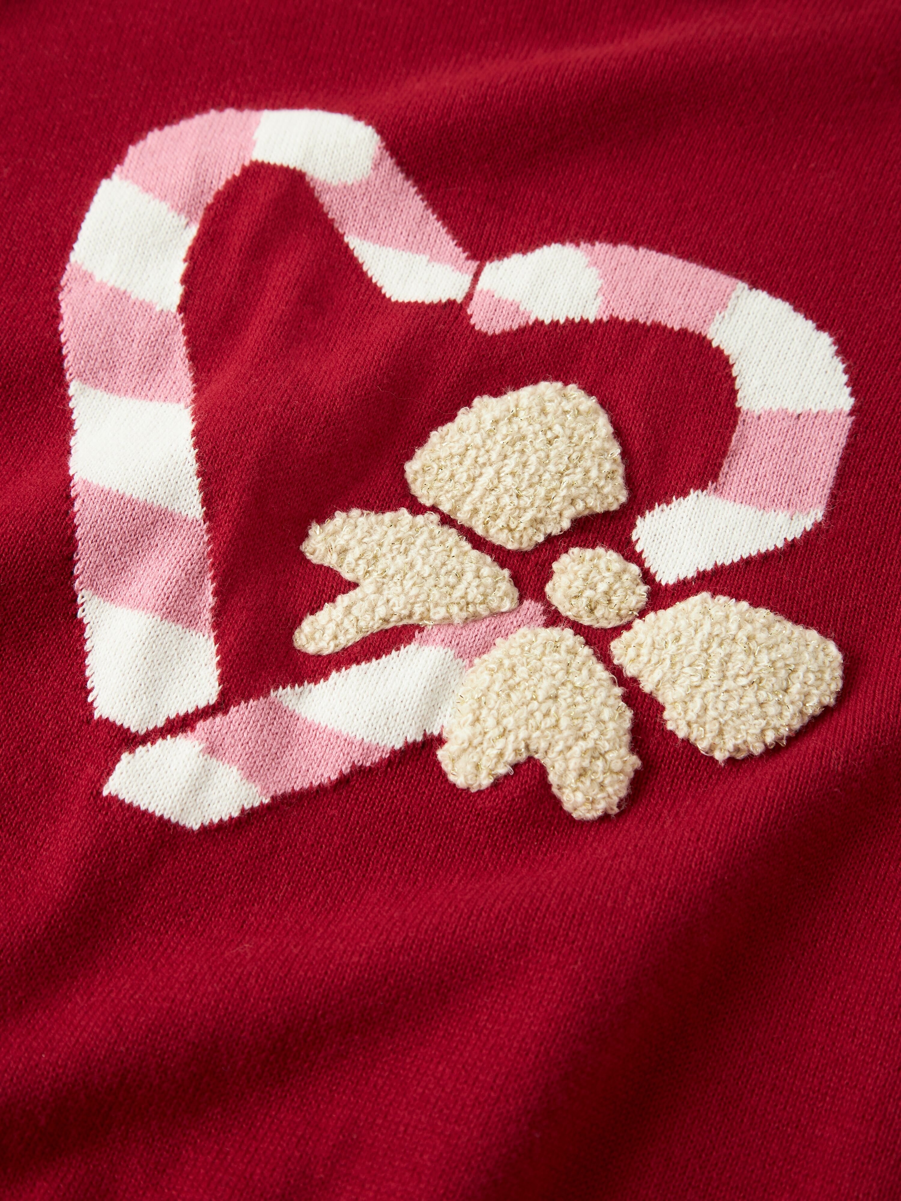 Weihnachtspullover NAME IT "NMFREAMO LS KNIT", Mädchen, Gr. 92, jester rot, Strick, Obermaterial: 100% Baumwolle, Rundhals, Pullover Weihnachtspullover jester rot 92