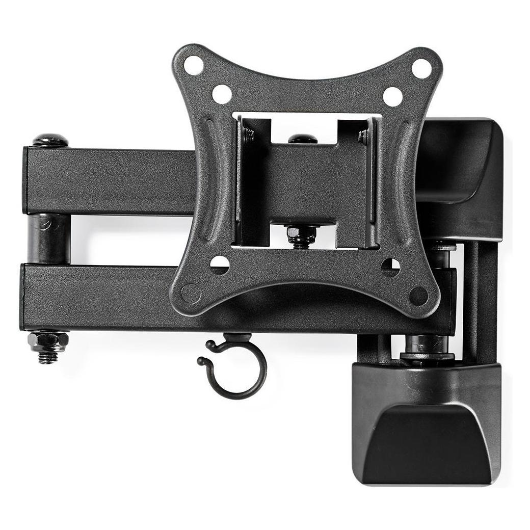 Nedis Vollbewegliche-TV-Wandhalterung - 13-27 " - 15 kg - 60 mm - Kippbar - Drehbar - Stahl / Kunsts (Wand, 15 kg, 13" - 27") (TVWM1510BK)