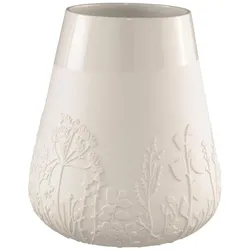 Räder, Vase, - ZUHAUSE Poesie Vase - Blume - Porzellan Höhe 26 cm Ø 15cm, 16,5 x 11,5 x 20,5 cm, Weiss (1x)