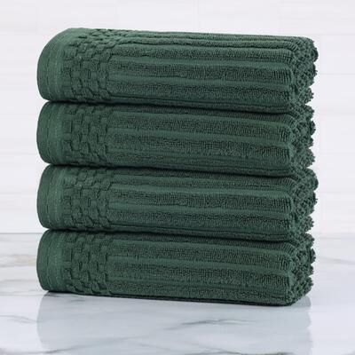 Superior Soho Ribbed Cotton Hand Towel Set of 4
