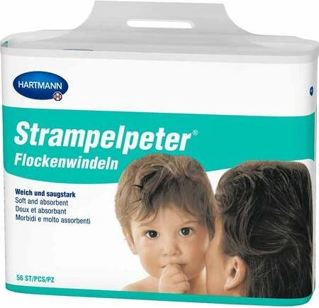 Strampelpeter Flockenwindeln 11x30 cm 56 St Windeln