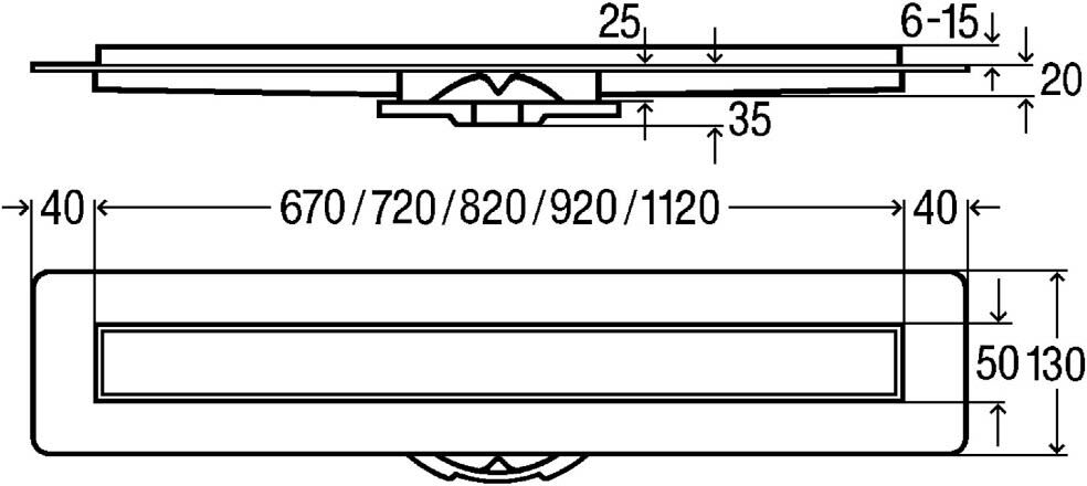 Viega Advantix Duschrinne 75 cm mit Advantix-Rost Visign ER13 befliesbar, Duschabläufe, 753207, - L: 75 cm
