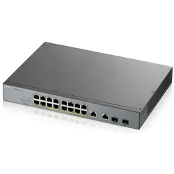 Zyxel GS1350-18HP managed PoE+ (18 Ports), Netzwerk Switch, Grau
