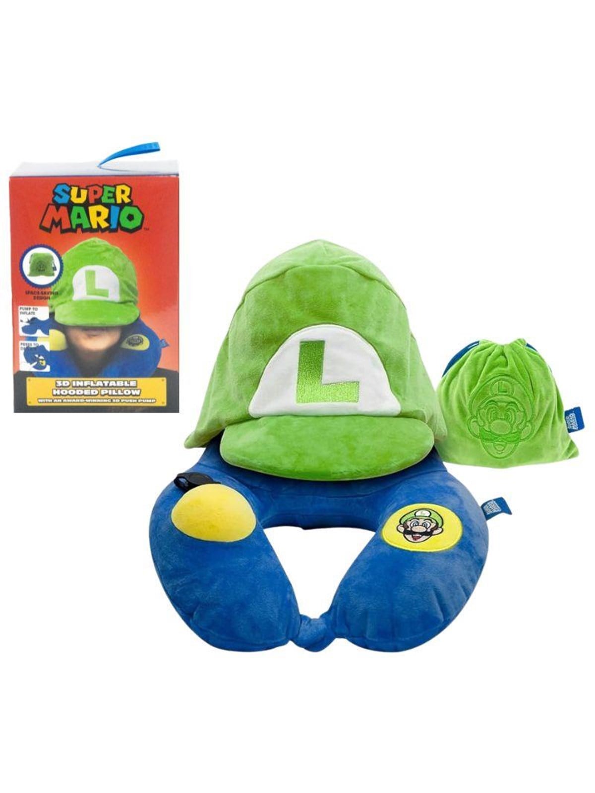 Pyramid - Super Mario (Luigi) Neck Pillow - Kissen