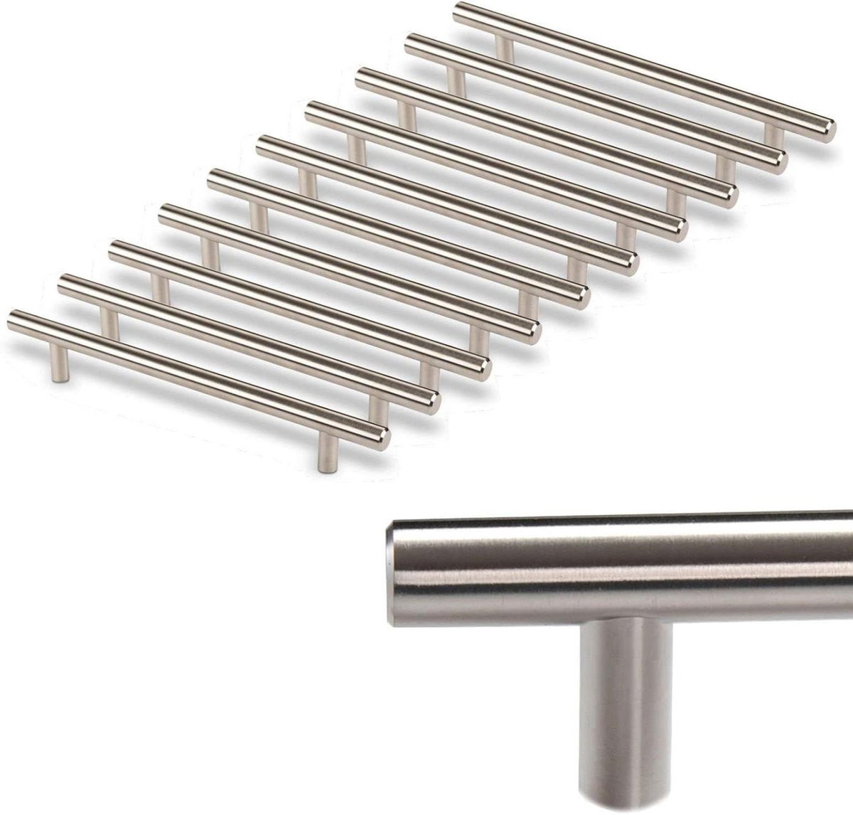 10x Meubelgreep G17 SOTECH Geborsteld Boorgatafstand 160 mm