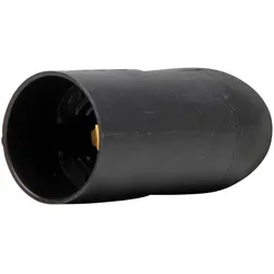 Kopp 211115009 Isolierstoff-Fassung, E14, glatter Mantel, Farbe: schwarz  - 10 Stück