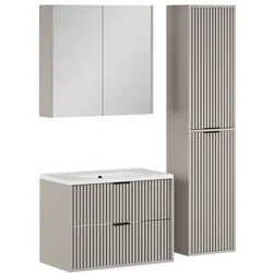 Vicco, Badmöbelset, Badmöbel-Set Ruford, Cashmere, 4 Teile