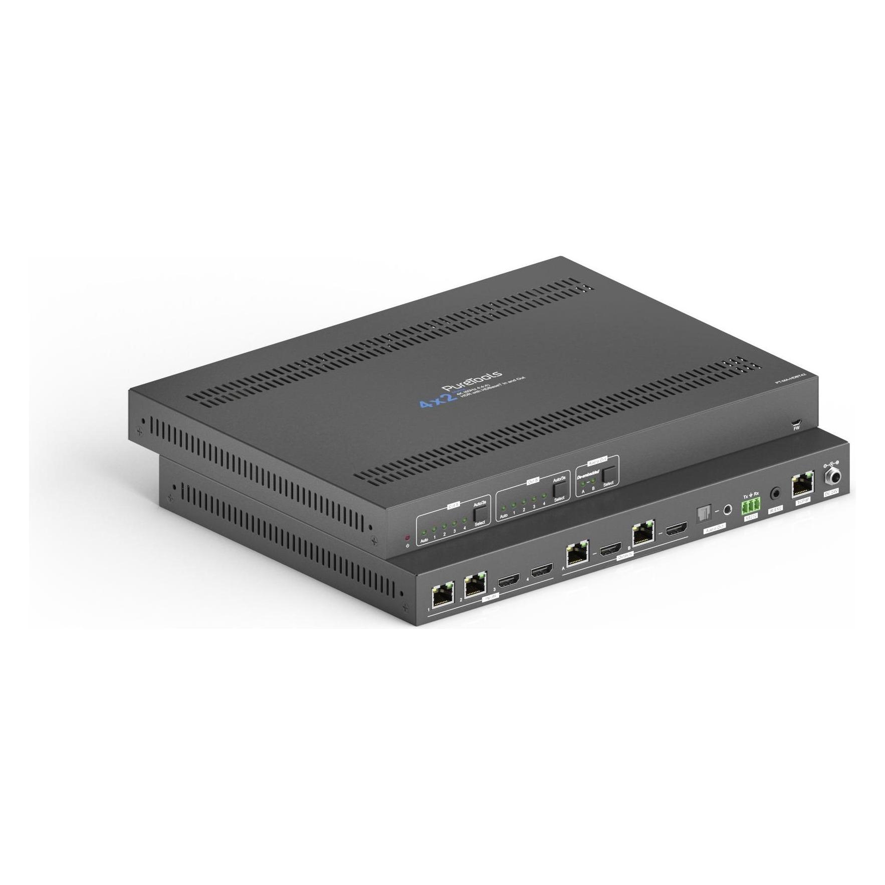 Puretools Matrix Switcher PT-MA-HDBT42 Multiformat HDMI HDBaseT (PT-MA-HDBT42)