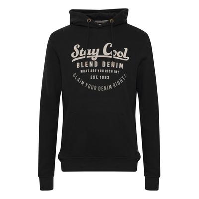 Kapuzenpullover BLEND "Hoodie BHSweatshirt", Herren, Gr. M, schwarz, Obermaterial: 100% Baumwolle CO., Pullover Kapuzenpullover