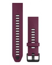 Garmin QuickFit-Armband 20 mm Silikon Merlot/Graphit Mit diesen verstellbaren Schnellwechsel-Armbändern für deine kompatible Garmin-Uhr kannst du dich stets sehen lassen und machst auch beim Sport eine gute Figur.Entferne ganz einfach das Armband setze an (010-13391-04)