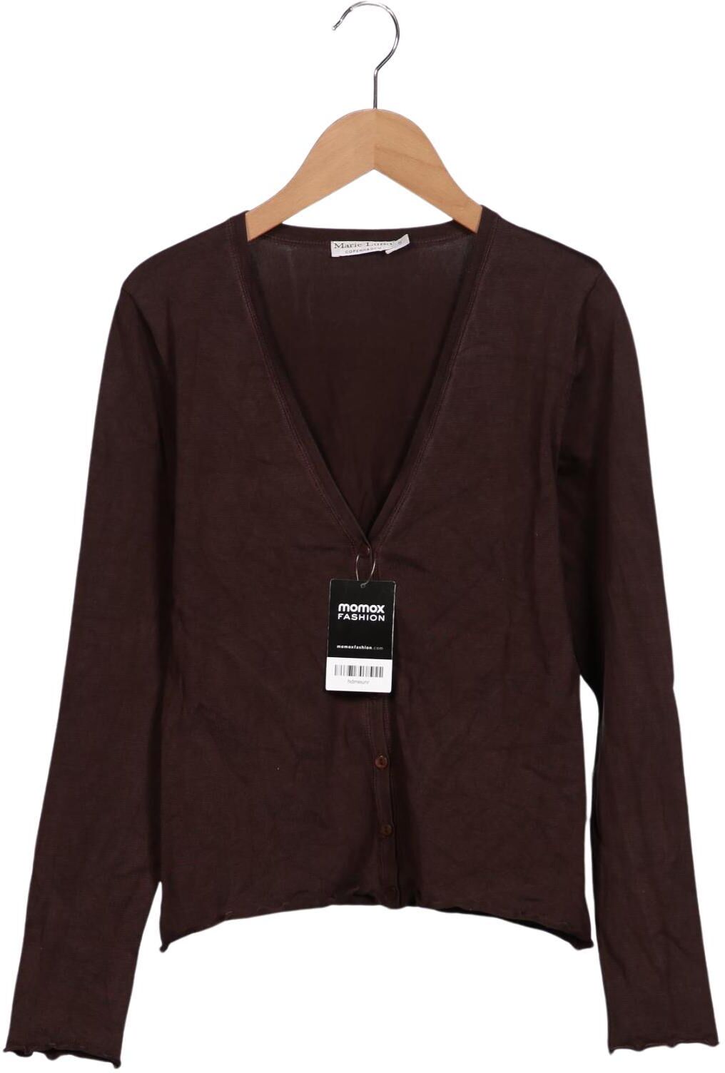 Marie Lund Damen Strickjacke, Braun, Gr. S, Seide / Elasthan / Synthetik - Second Hand