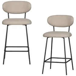 Barhocker-Set Kjeld 2er-Set Naturfarben