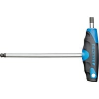 Winkelschraubendreher 2-Komponenten-T-Griff, 5mm blau/schwarz, mit Kugelkopf