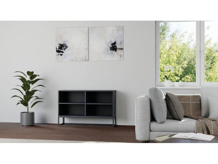 Schwarzes Sideboard nach Maß Premium Dekore Schwarz