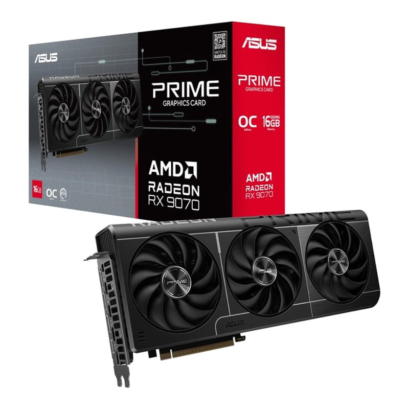 Asus Prime Radeon RX 9070 OC Edition 16 GB GDDR6 gamingvideokaart