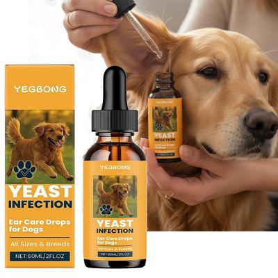 Happy Pet Pantry Premium Dog Ear Care Drops Gentle Ear Care Drops For Dogs & Pets (60ml) Cleans Wax, Reduces Itching & Odor Premium Dog Ear Care Drops Gentle Ear Care Drops For Dogs & Pets (60ml) Cleans Wax, Reduces Itching & Odor