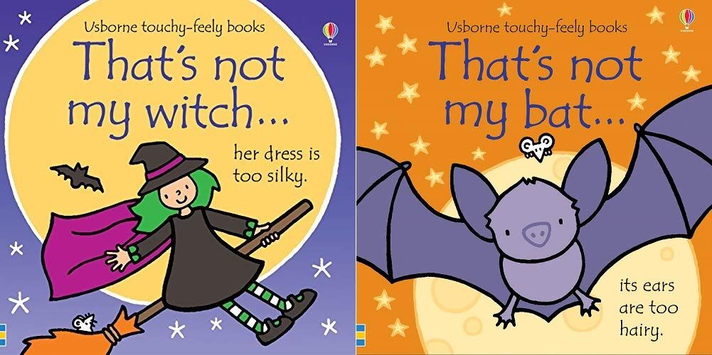 Usborne That's not my Witch and That's not my Bat by Fiona Watt (Halloween 2 Books Collection Set)