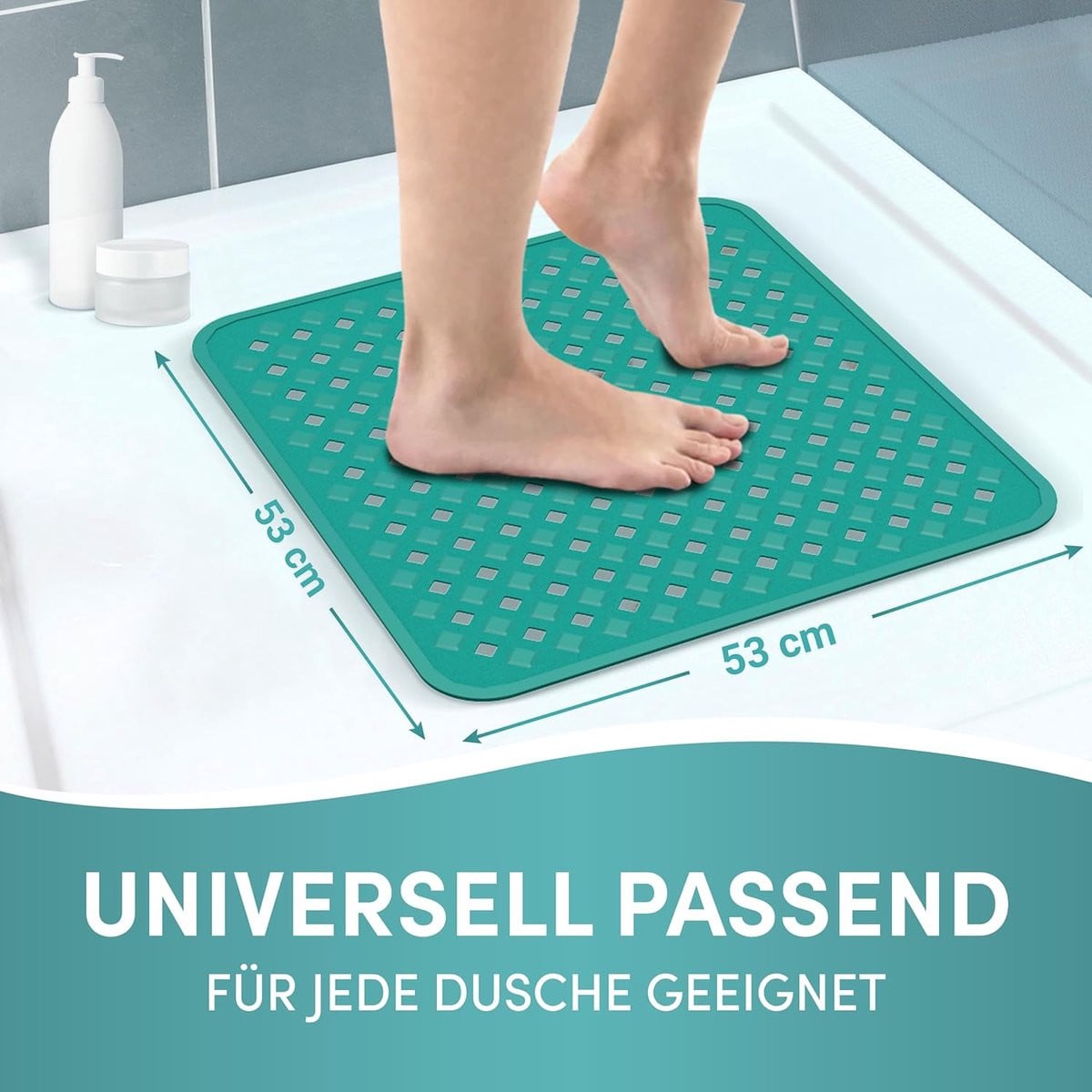 Antislip douchemat voor de badkamer
