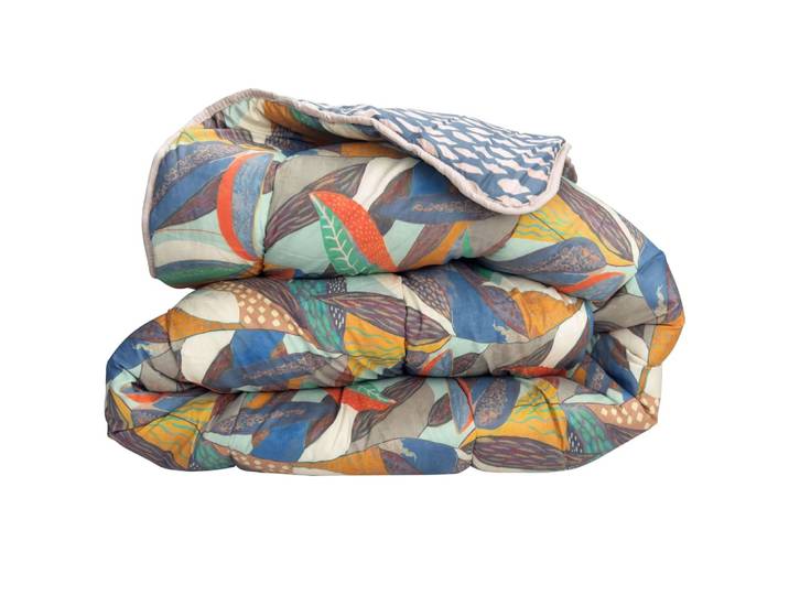 Couette chaude en polyester vert 240x220cm