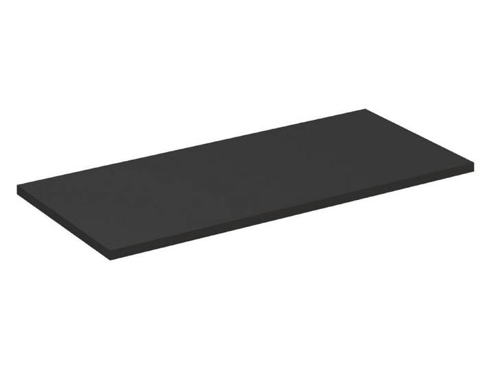 ROYAL24_MARKT Waschtischplatte Waschtischplatte Schwarz matt 120 cm